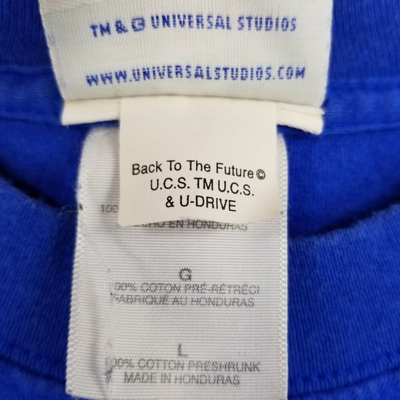 Vintage Universal Studios Blue Short Sleeved Graphic Tee Size Large - Picture 5 of 12